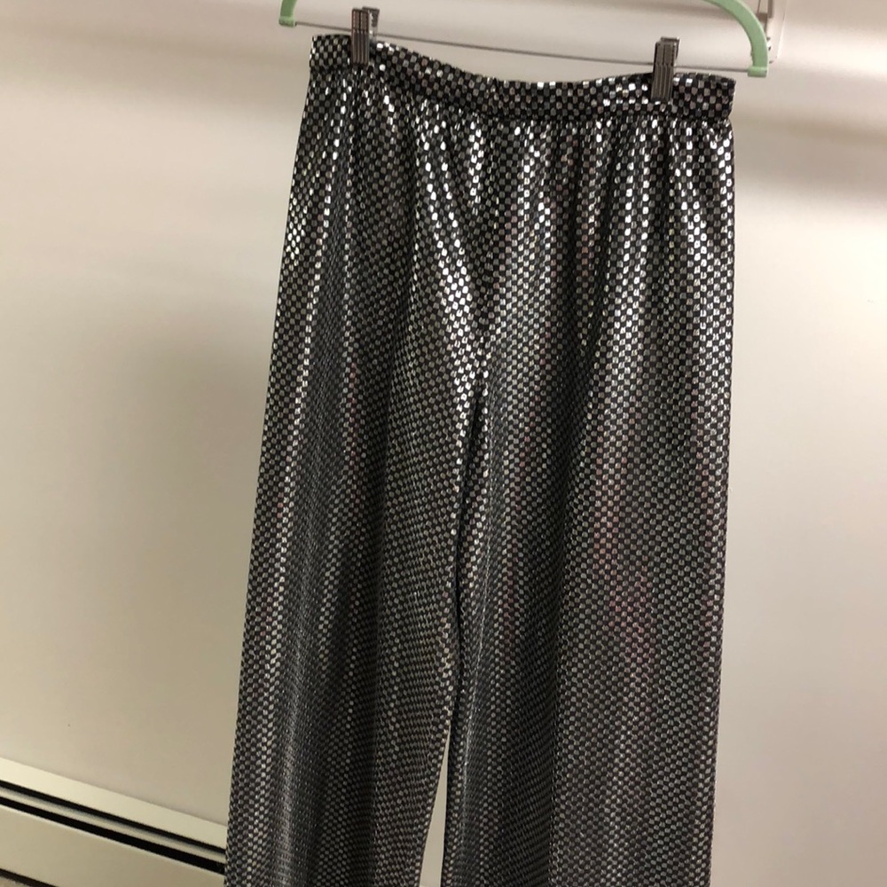High waisted sheer holiday pants